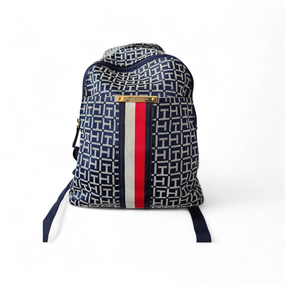 Navy Blue Patterned Women's Backpack - image 4